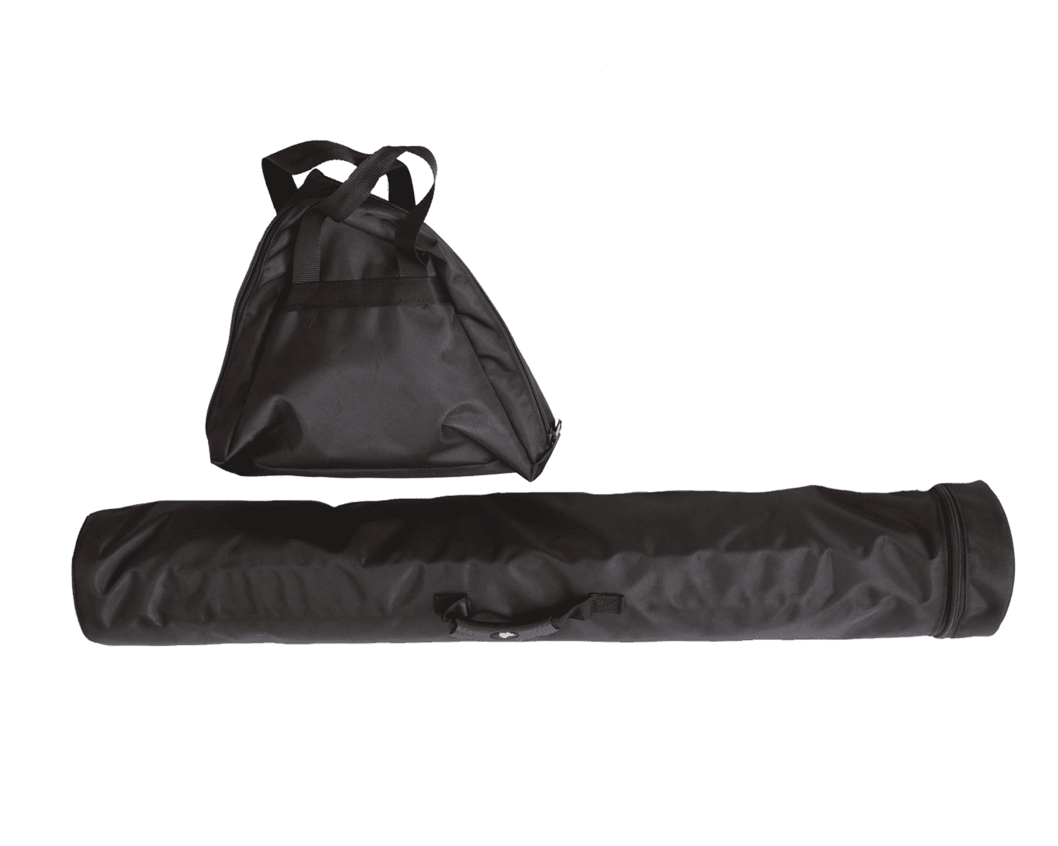 Rennsport Bande Tasche Schwarze Rennsport Bande Tasche, bestehend aus einer großen Tasche und einem länglichen Behälter.