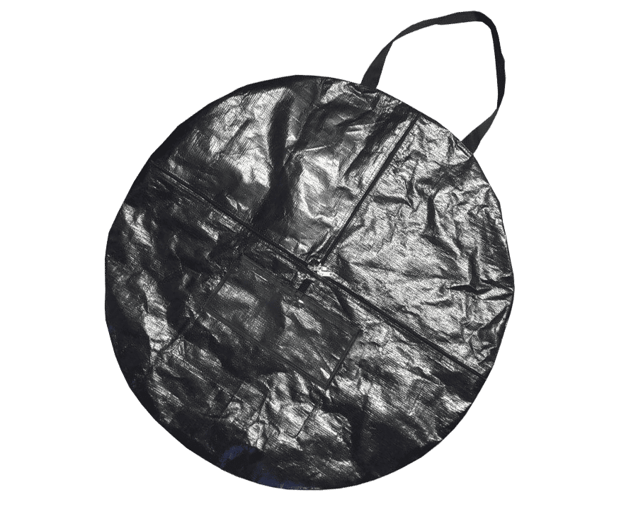 Blow Up Easy Inflate Ad Tasche Schwarze, runde Tasche mit Tragegriff, Produkt 'Blow Up Easy Inflate Ad Tasche', faltbar und aus strapazierfähigem Material.