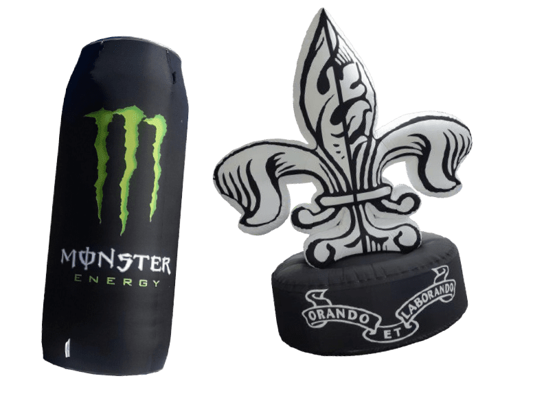 Blow Up Easy Inflate Ad Monster Orando Blow Up Easy Inflate Ad Monster von ENTDECKER, zeigt eine Monster Energy Dose und ein Wappen mit dem Text 'Orando et Laborando'.