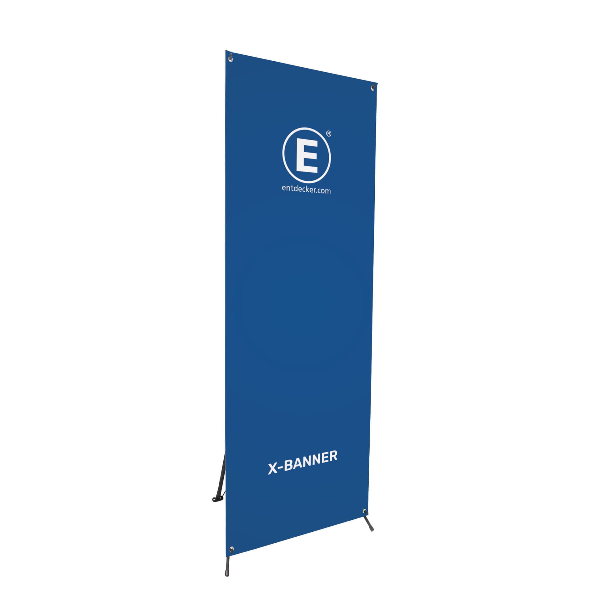 x Banner bedruckt Reise seitlich X Banner für Reisen, seitliche Ansicht, mit Landschaftsdesign und Preisangabe für Vietnam.