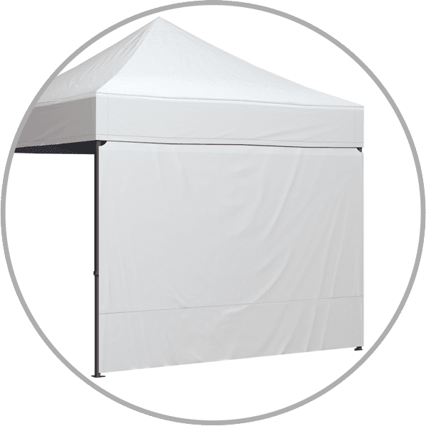 Faltzelt Wand Voll Faltzelt Wand Voll von ENTDECKER, weiße, faltbare Wand für ein Zelt.