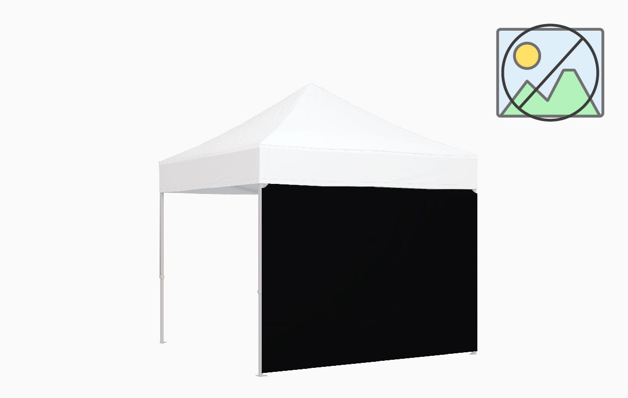 Faltzelt Seitenwand schwarz