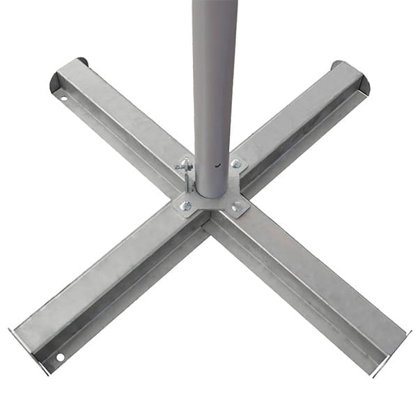 Sonnenschirm Expert KreuzFuß Kreuzfuß aus Metall für Sonnenschirm, stabil und robust, geeignet für verschiedene Sonnenschirmgrößen.