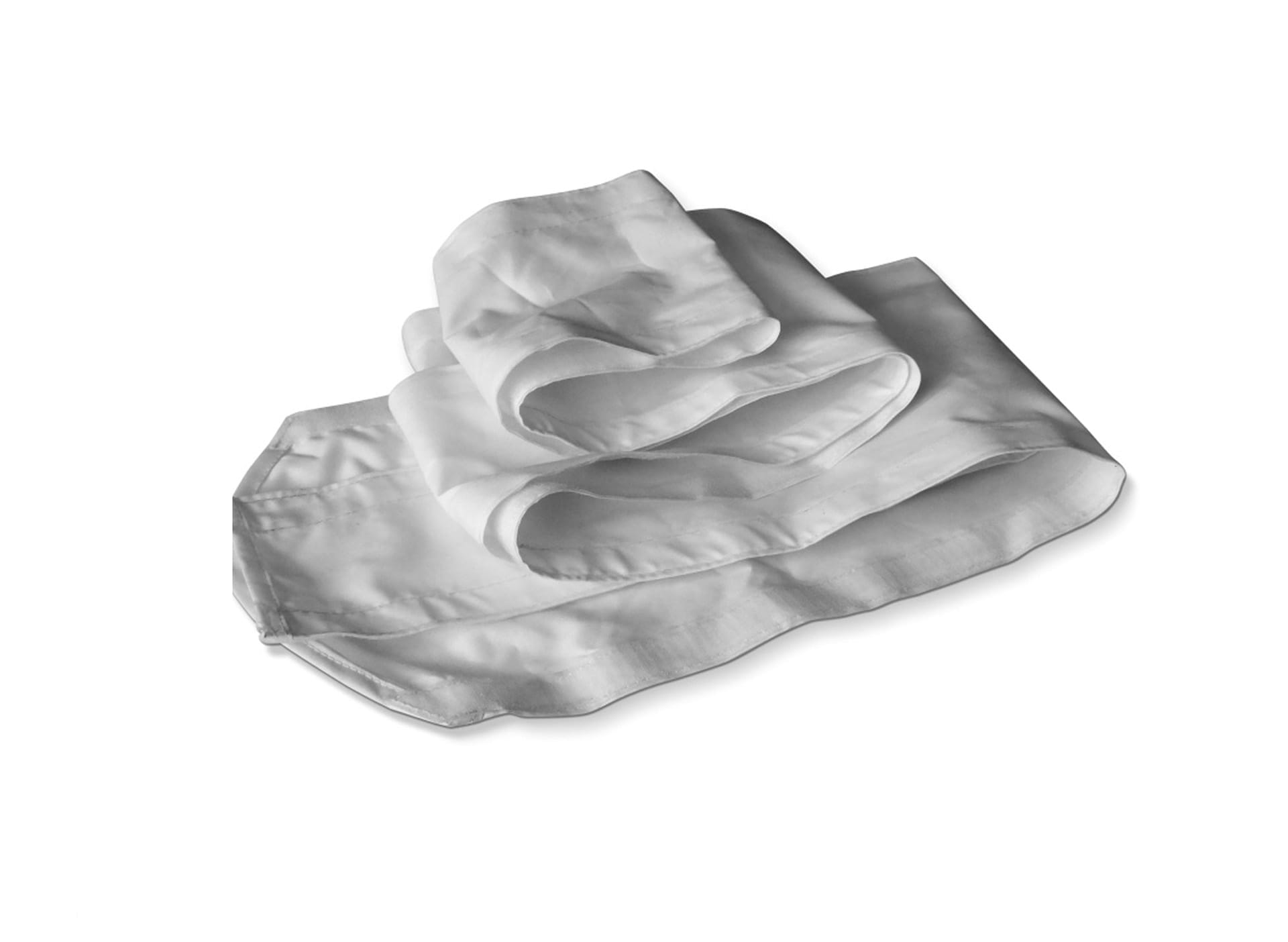 Regenrinne Polyester Octa Faltzelte Beispiel Regenrinne aus Polyester für Faltzelte, zwischen zwei Zeltwänden sichtbar, mit rotem Rand.