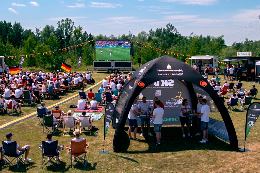 Slider WM 2026 aufblasbares Zelt