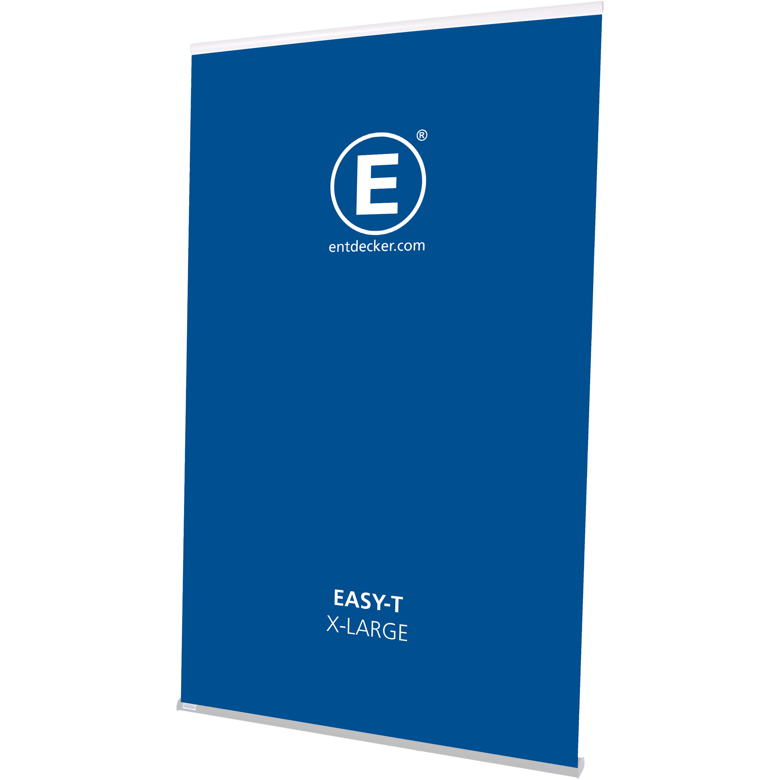 Easy T Set x Large Rollup Easy-T Set X Large in blau mit dem Schriftzug EASY-T X-LARGE und dem Logo von ENTDECKER.