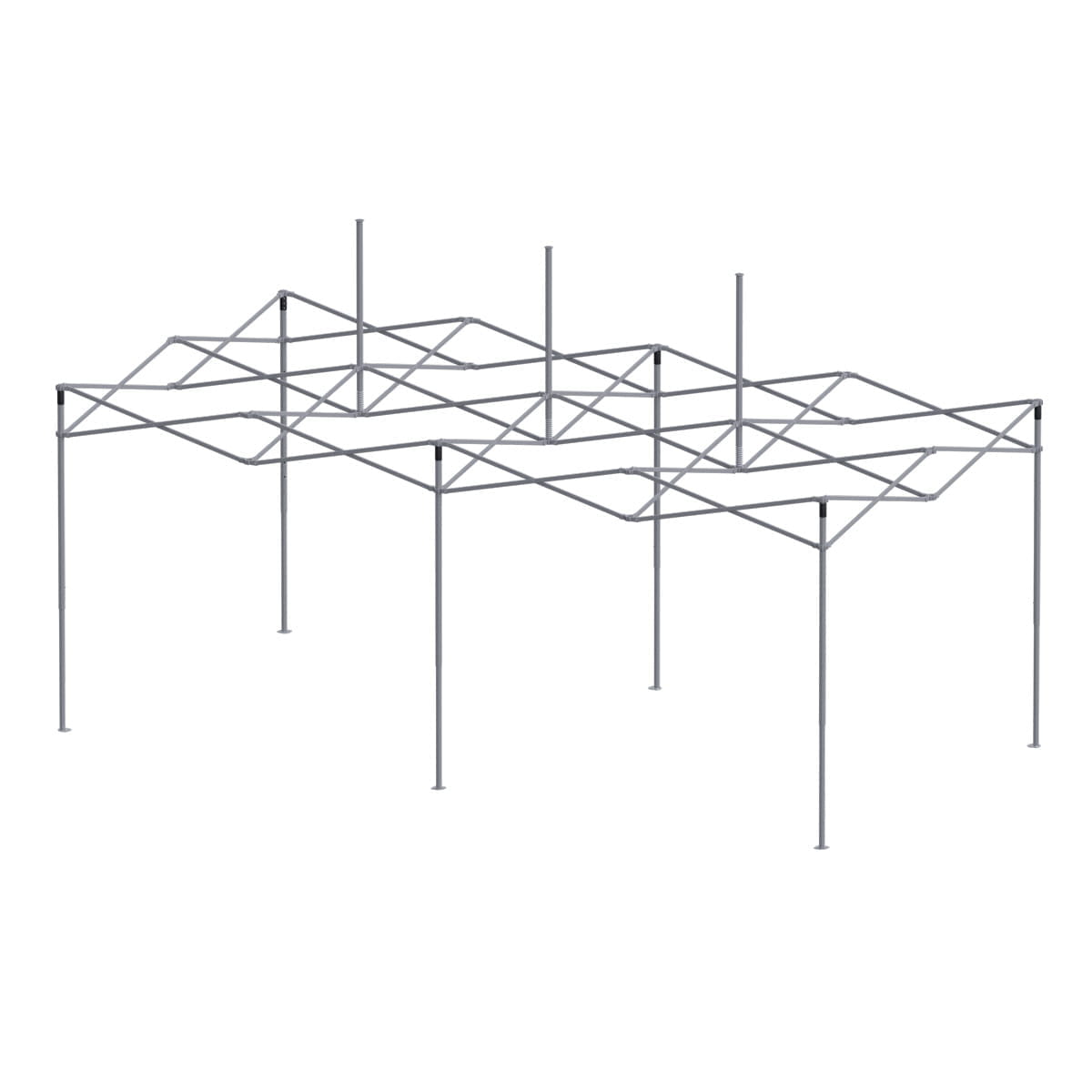 Gestell Octa Go 3x6m Gestell Octa Go 3x6m von ENTDECKER, aus Metall, mit mehreren Stützpfosten und einem stabilen Rahmen.