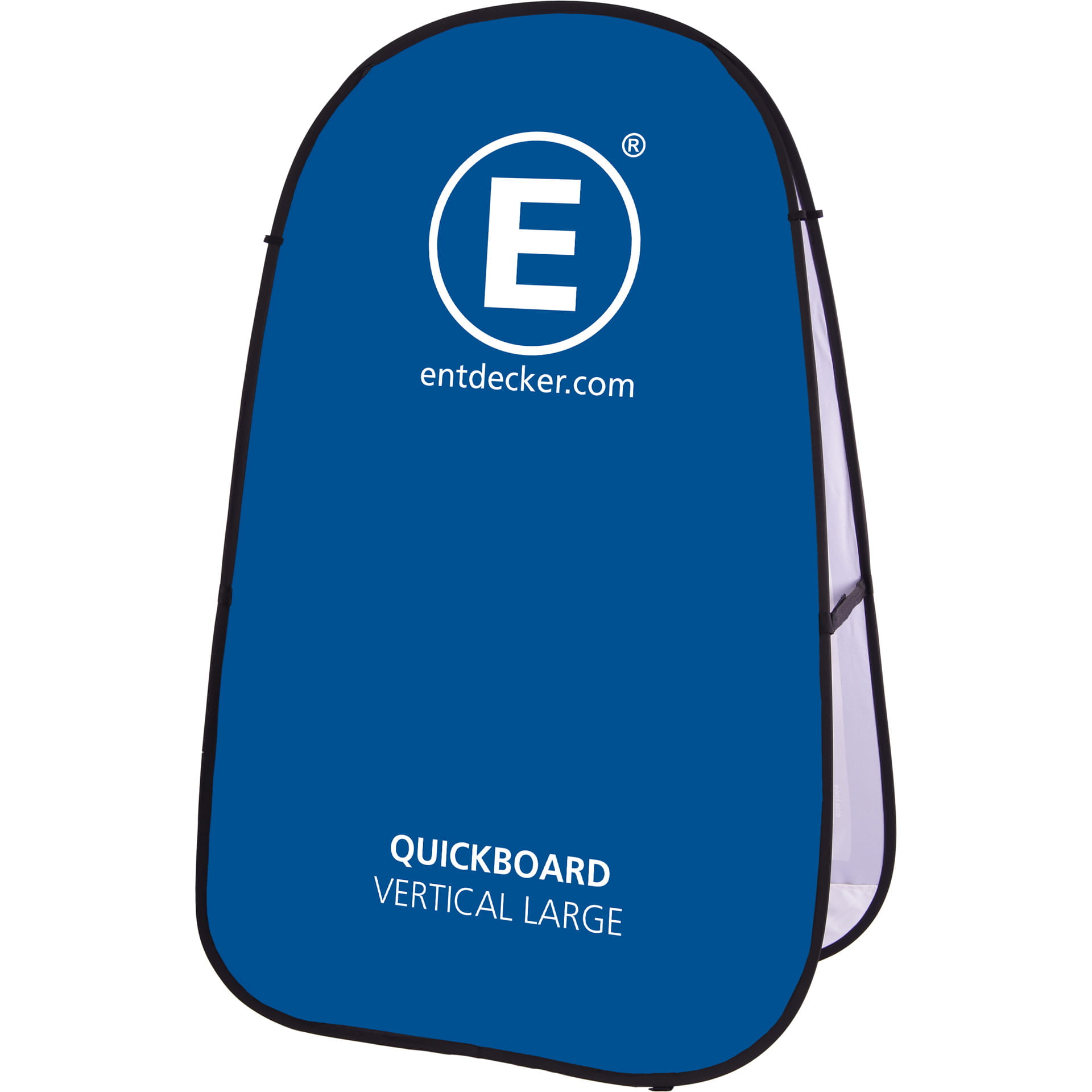 Quickboard Vertical Large Werbebande Quickboard Vertical Large in Blau mit dem Logo von ENTDECKER und der Aufschrift QUICKBOARD VERTICAL LARGE.