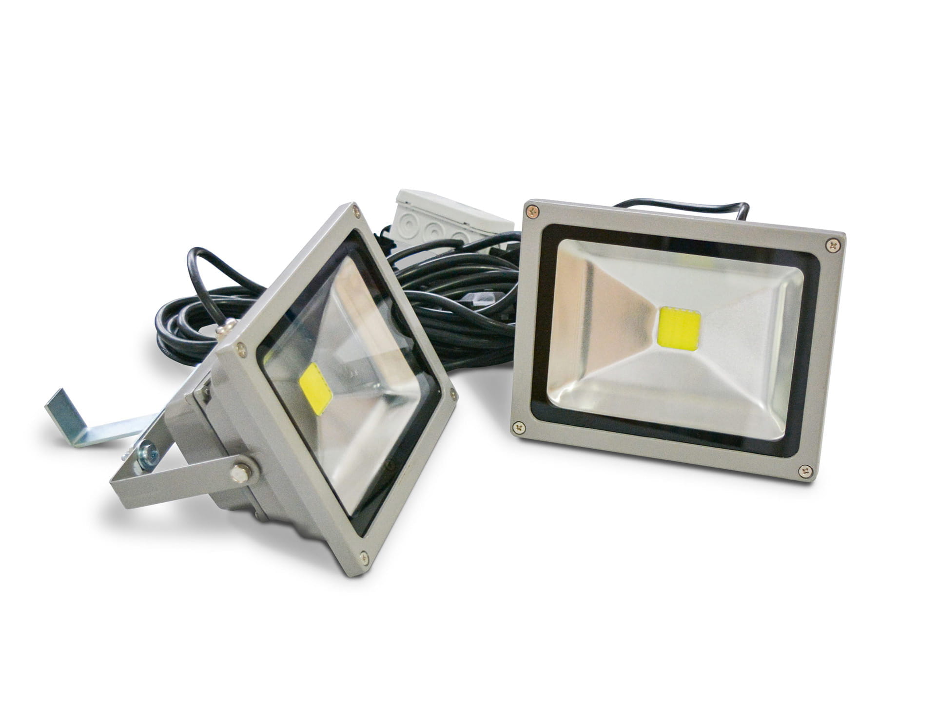 Faltzelt LED Strahler Easy Hold Beispiel LED Strahler montiert an einem Faltzelt, Teil des Zubehörs für das Produkt Faltzelt LED Strahler Easy Hold.