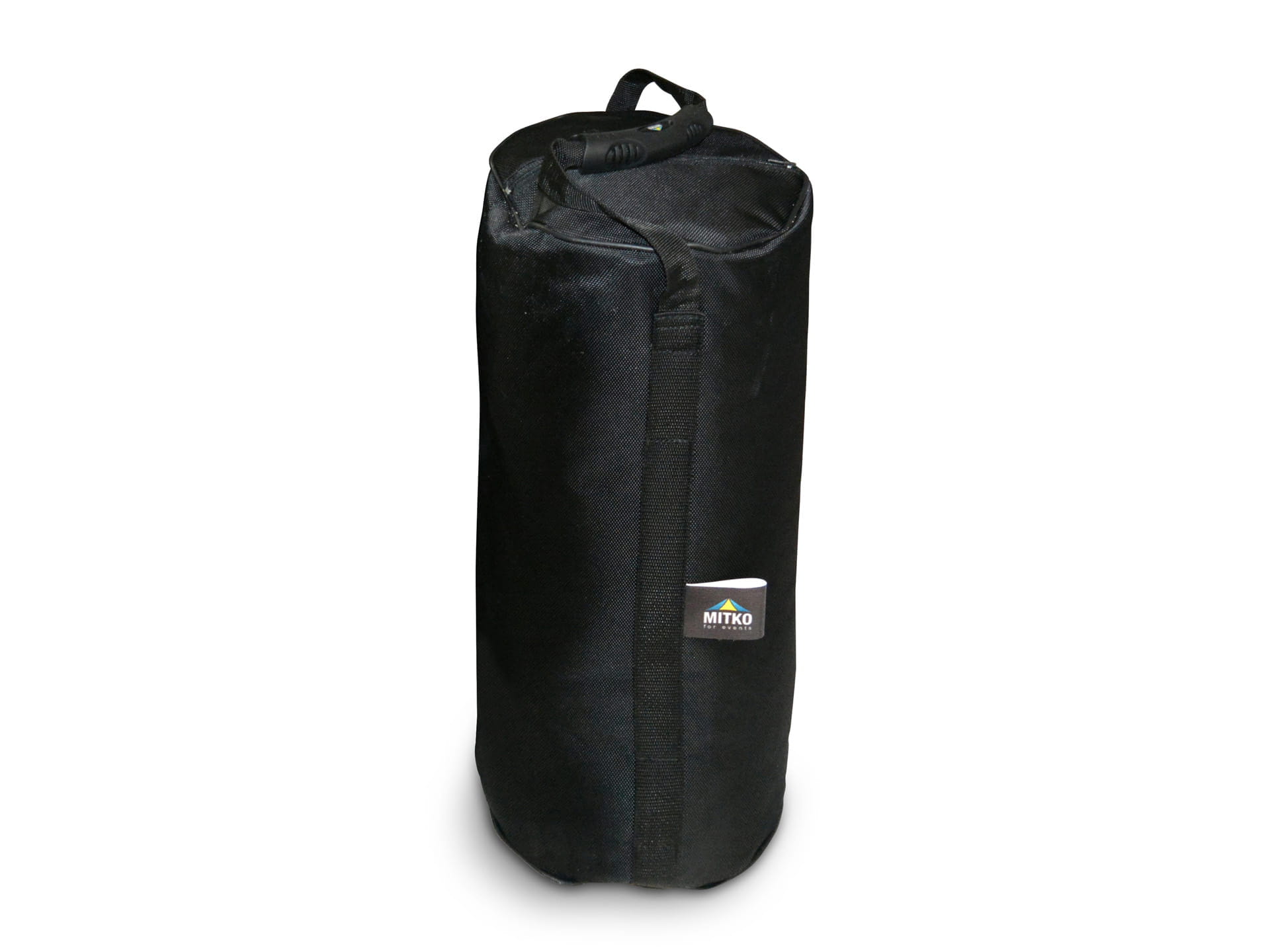 Gewicht Sand Für Faltzelte Octa Schwarzer Sandgewicht für Faltzelte, 27 kg, von MITKO, zylindrische Form mit Tragegriff.