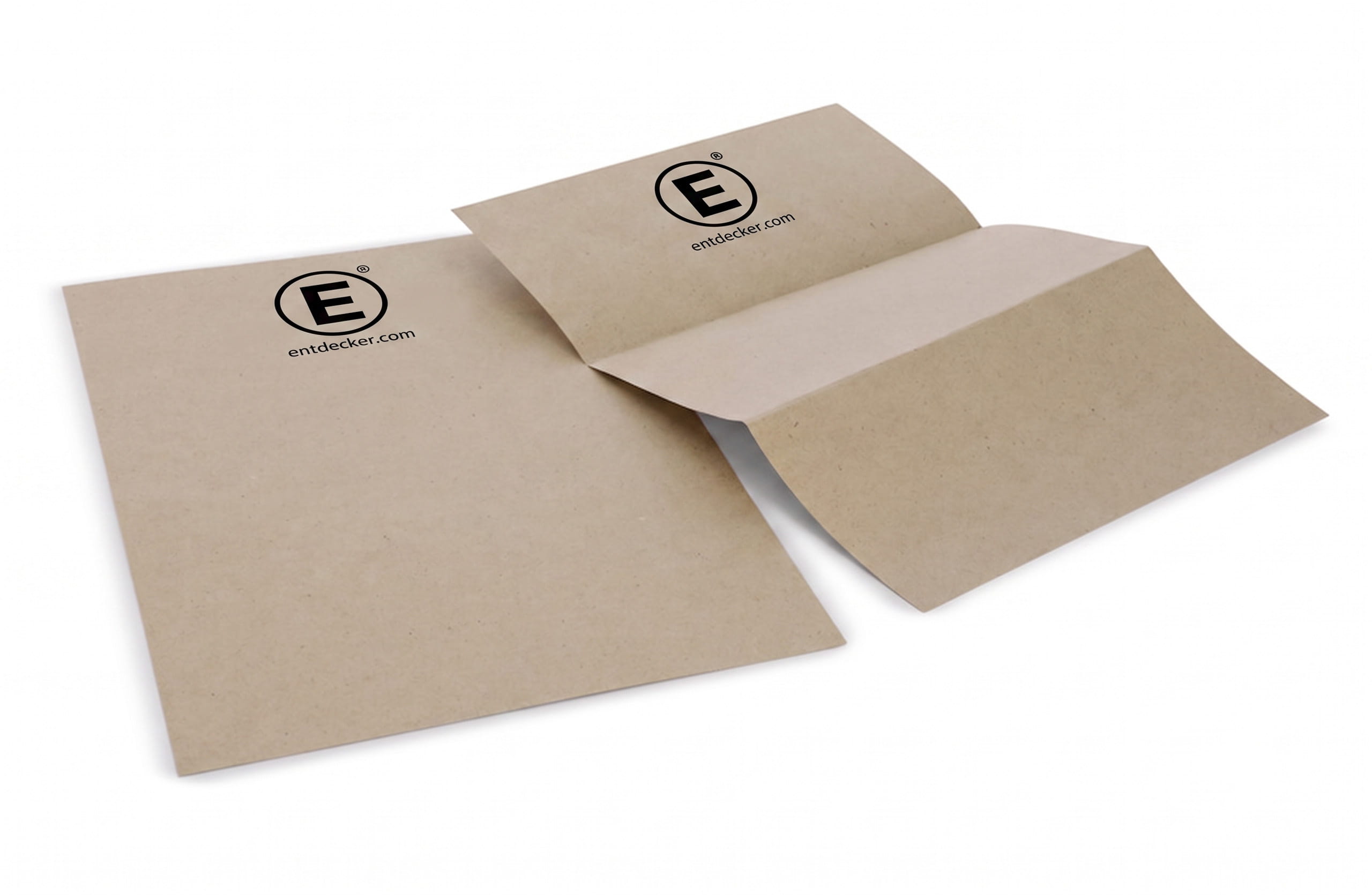 Bedrucktes Briefpapier aus Graspapier