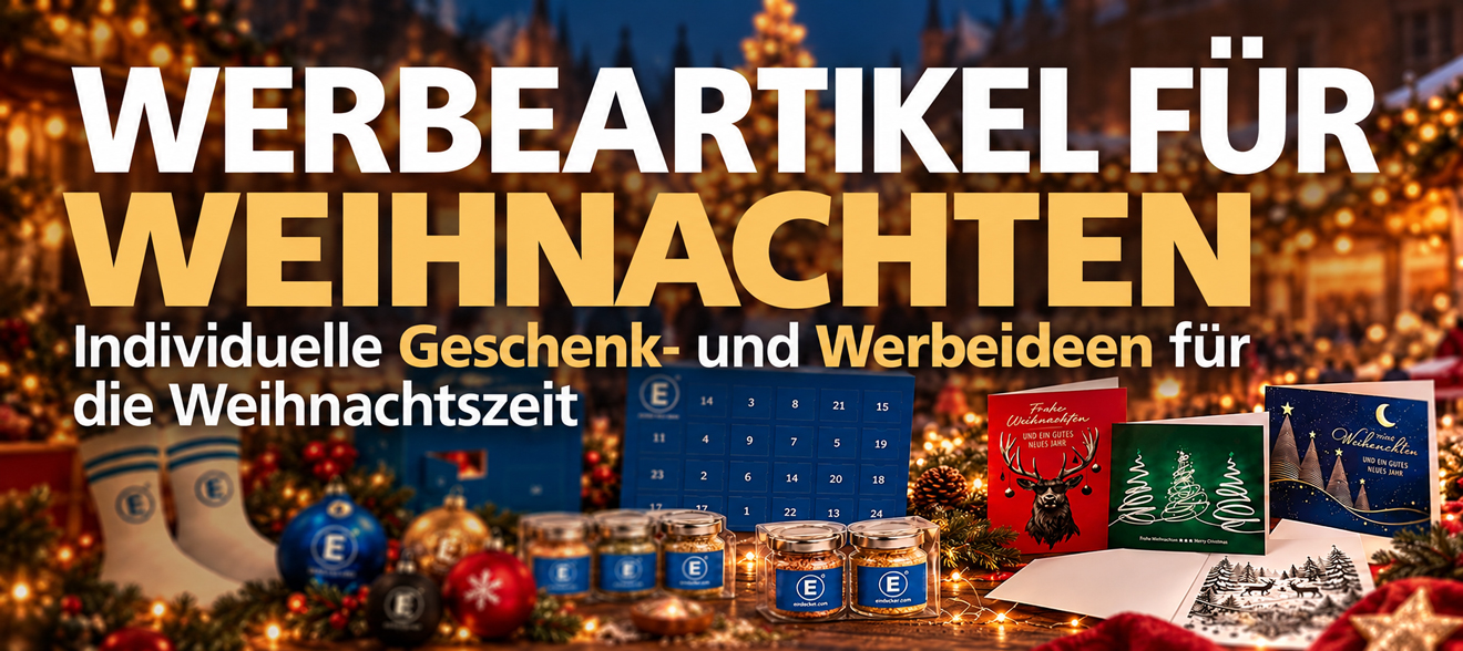 Weihnachtliche Werbeartikel