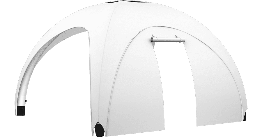 Vento Aufblasbares Zelt Wand Tür Aufblasbares Zelt mit zwei Eingängen, weiß, von der Marke ENTDECKER.