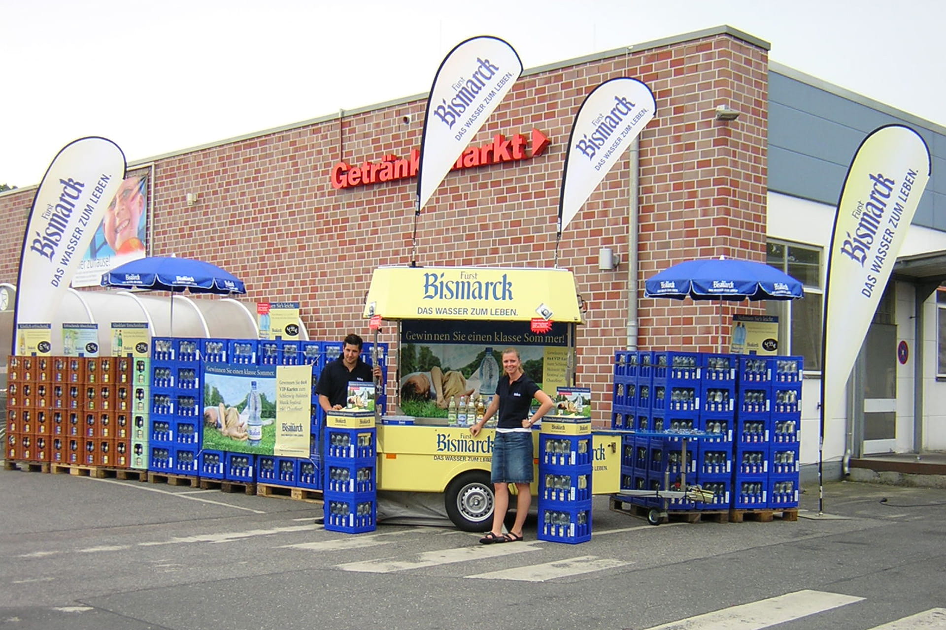 Beachflags Getränkemarkt