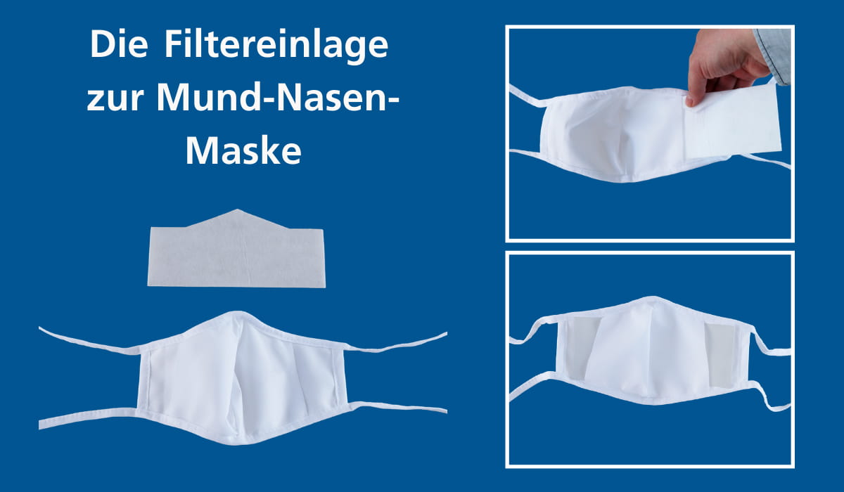 Filtereinlagen für Mund-Nasen-Masken