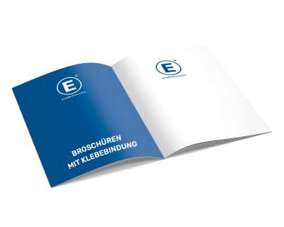 Broschüren mit Klebebindung
